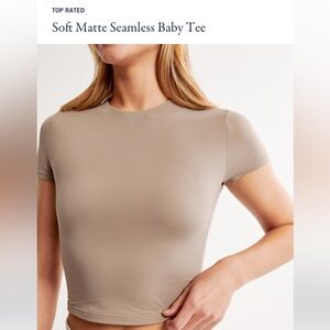 Abercrombie and Fitch Soft Matte Baby Tee.
